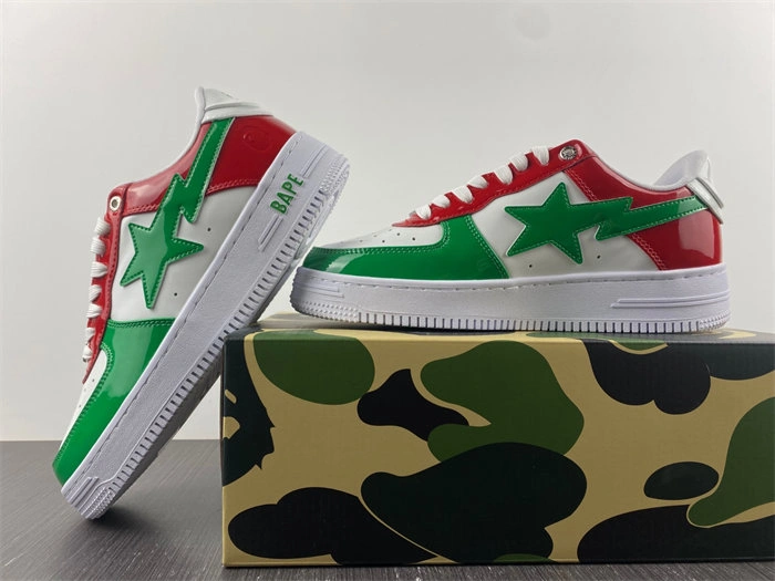 QuickDry A Bathing Ape Bape Sta Low Green White Red 5327
