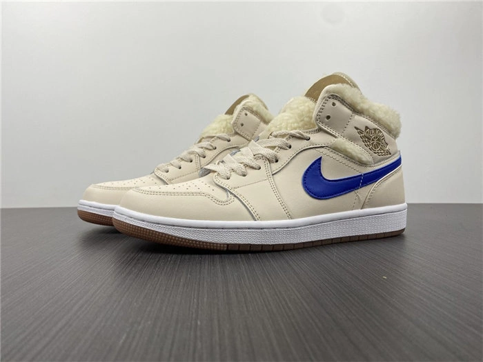 SunProtective Jordan1 Mid Fleece Pearl White DO2207- 3701
