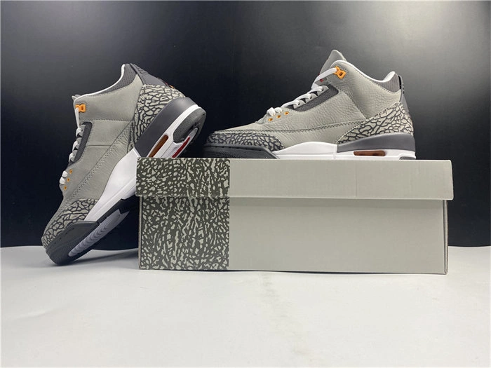 Unique Jordan3 Cool Grey CT8532- 3844