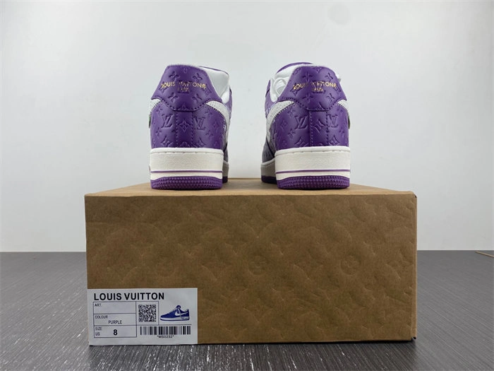 FastDry Luis Vitton Nike Air Force 1 Low By Purple White 5136