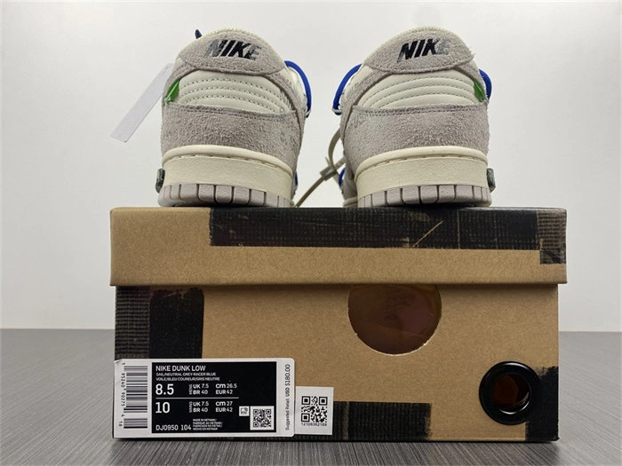 Compact Nike Dunk Low Off-White Lot 32 DJ0950- 5055