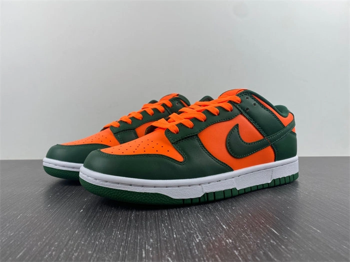 Nike Dunk Low Retro Miami Hurricanes  DD1391- Practical 4673