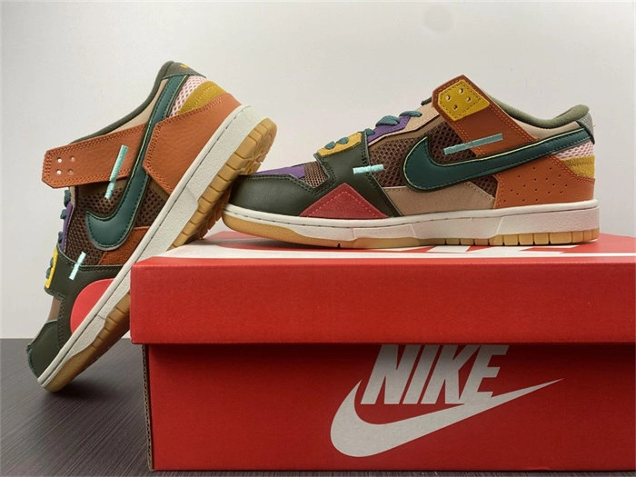 Bold Nike Dunk Low Scrap Archeo Brown DB0500- 4827