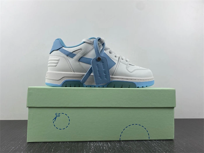 HighPerformance OFF-WHITE Out Of Office OOO 30 MM Low Tops White Light Blue OMIA189C99LEA 3106